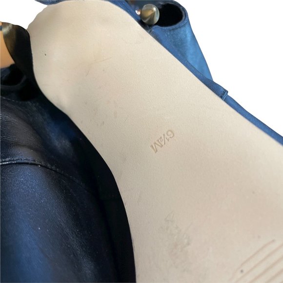 Guess Black Leather Back Lace Up Heels Size 6.5 - Picture 7 of 7